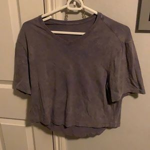 Lulu crop town in dye purple